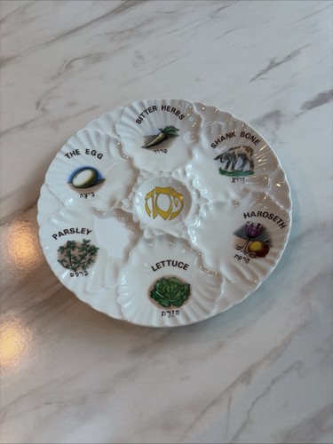 Vintage seder passover - vintage, plate